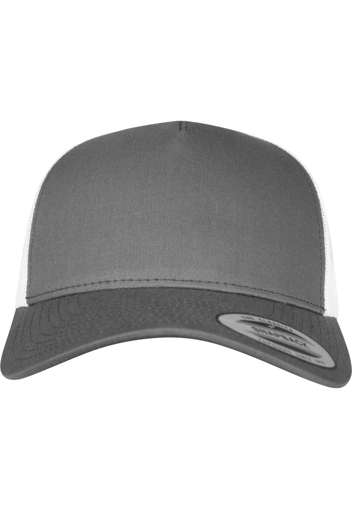 FF-6506T-00088-0050 Cappellino trucker 5-Panel Retro 2-Tone Flexfit charcoal/bianco