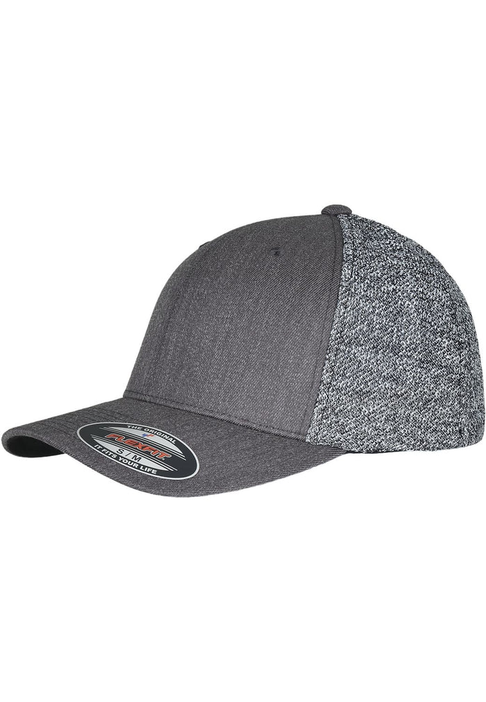 FF-6511MM-02536-0053 Cappellino trucker Melange Mesh Flexfit nero/grigio S/M
