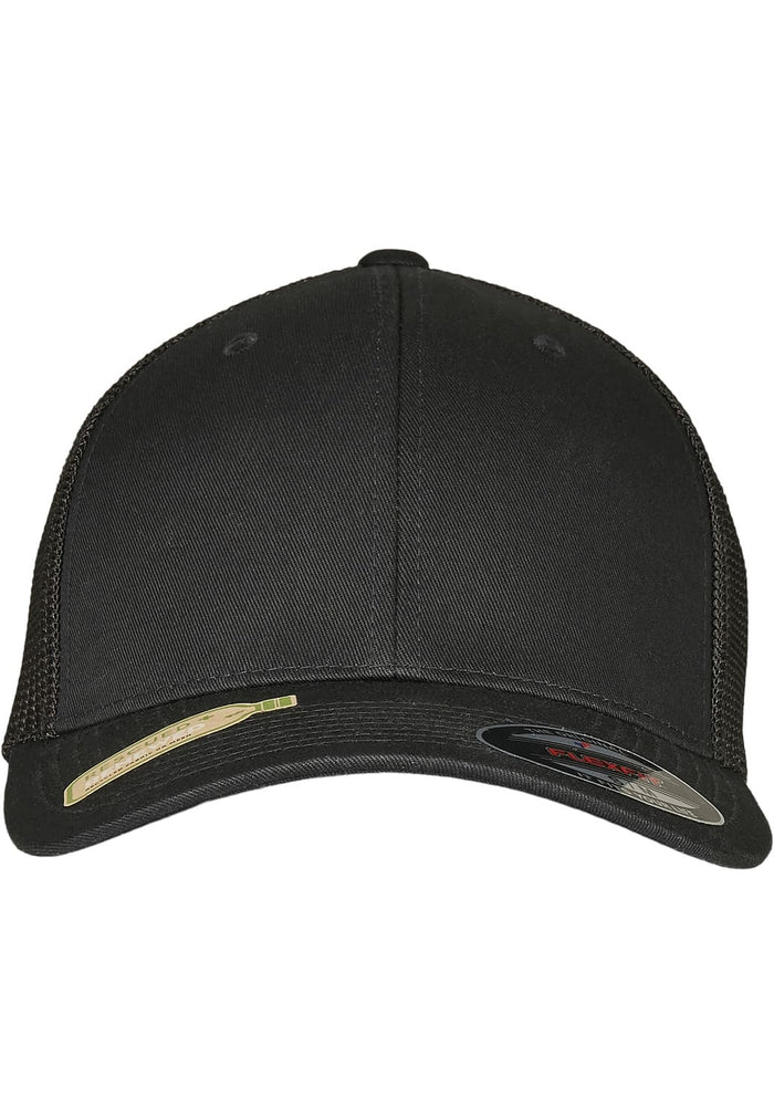 FF-6511RM-00825-0053 Cappellino trucker Recycled Mesh Flexfit nero/nero S/M
