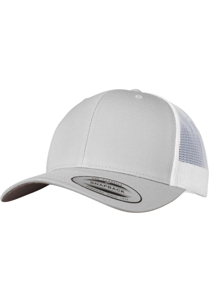 FF-6606T-00890-0050 Cappellino trucker Retro Flexfit 2-Tone argento/bianco