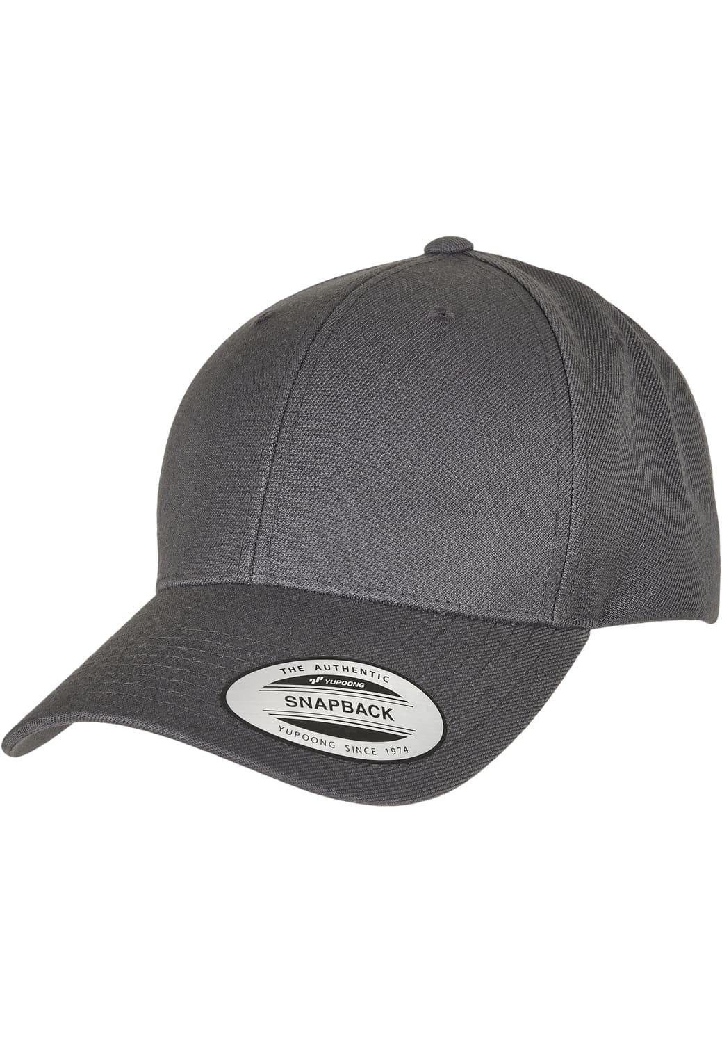 FF-6789M-00094-0050 Premium Curved Visor Flexfit Snapback Cap Dark Grey