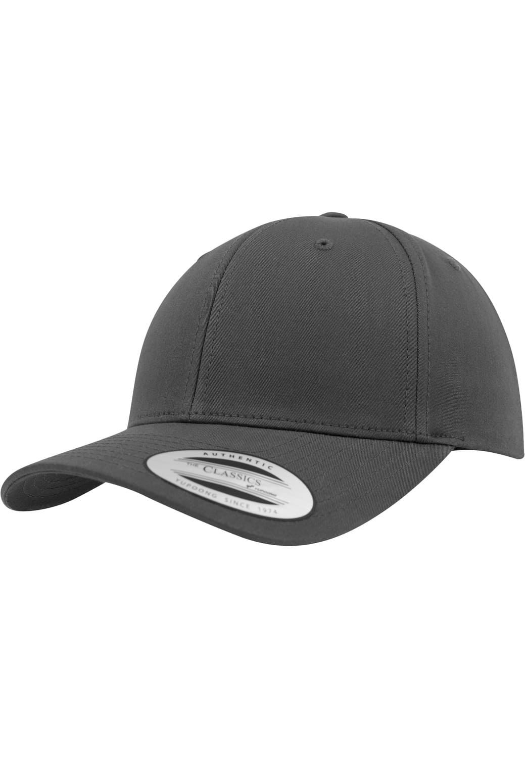 FF-7706-00091-0050 Curved Classic Flexfit charcoal snapback cap