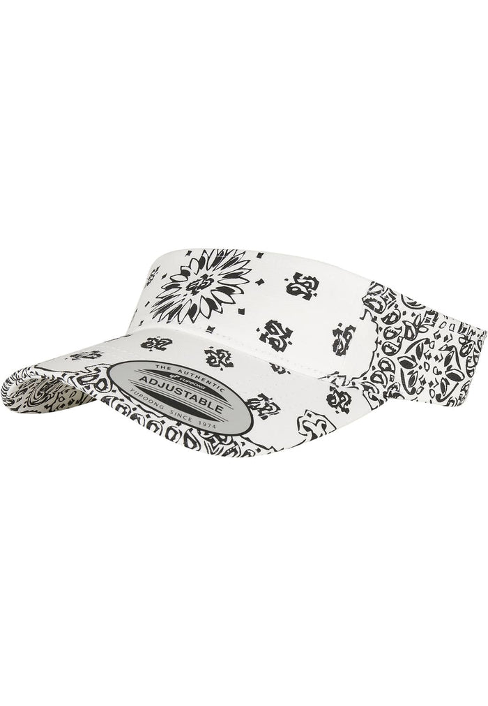 FF-8888BP-00220-0050 Cappellino visiera Bandana Print Flexfit bianco