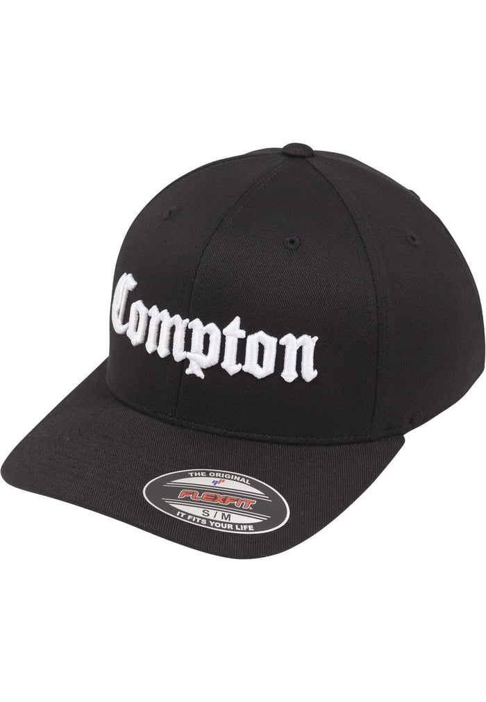 MT296-00050-0053 Cappellino snapback Compton Flexfit nero/bianco S/M