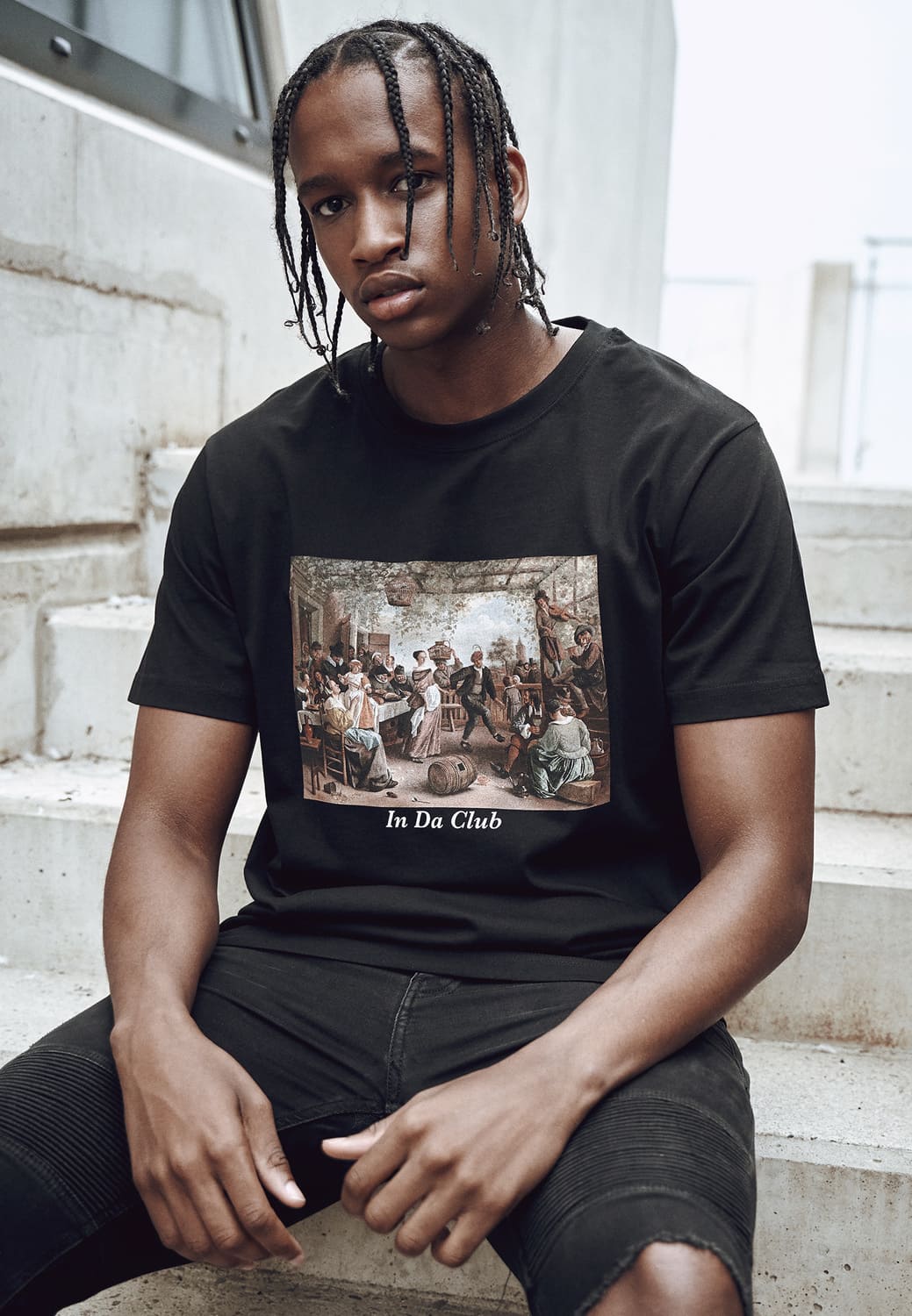 MT1075-00007-0060 Black XXL Club T-shirt