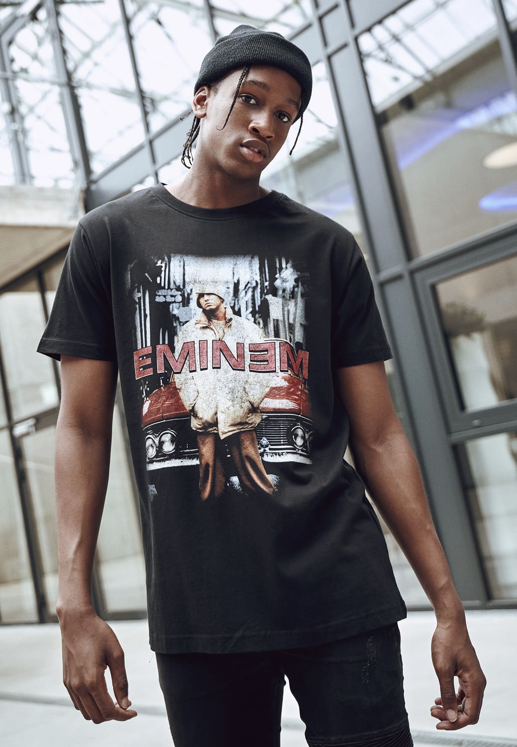 MT1114-00007-0060 Eminem Retro Car T-shirt black XXL