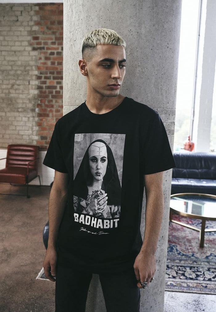 MT1282-00007-0060 T-shirt Bad Habit nero XXL