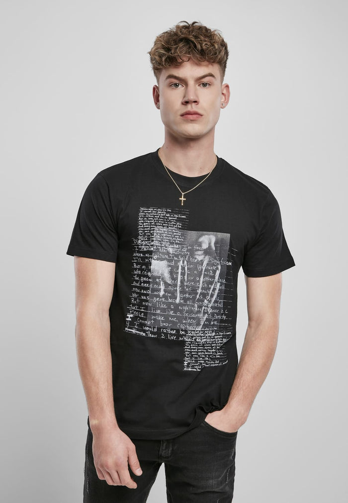 MT1322-00007-0060 T-shirt Tupac Lyrics nero XXL