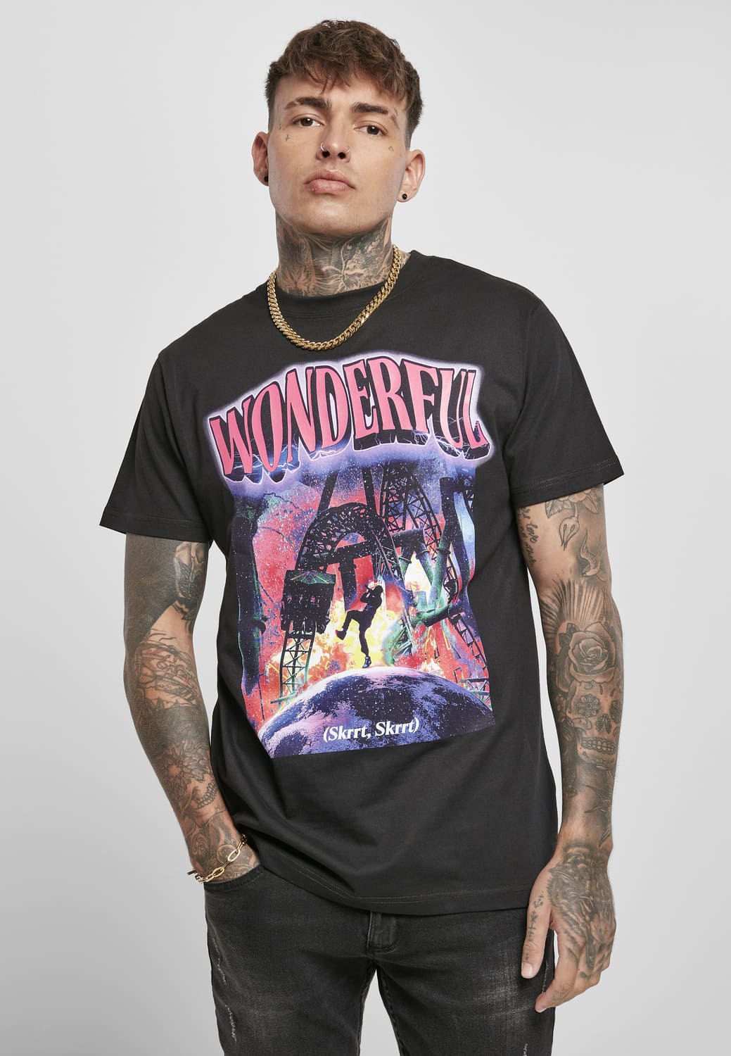 MT1336-00007-0060 Wonderful black XXL t-shirt