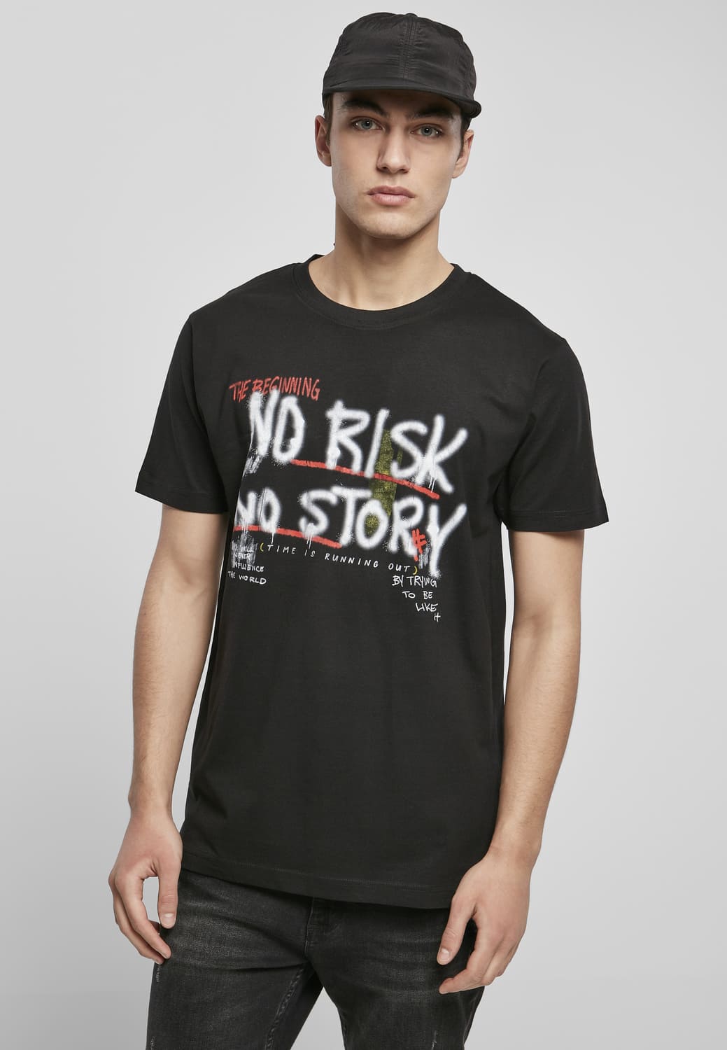 MT1566-00007-0060 No Risk No Story T-shirt black XXL