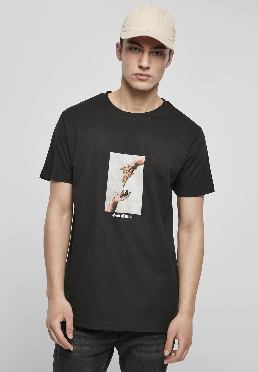 MT1575-00007-0060 God Given Pizza T-shirt black XXL