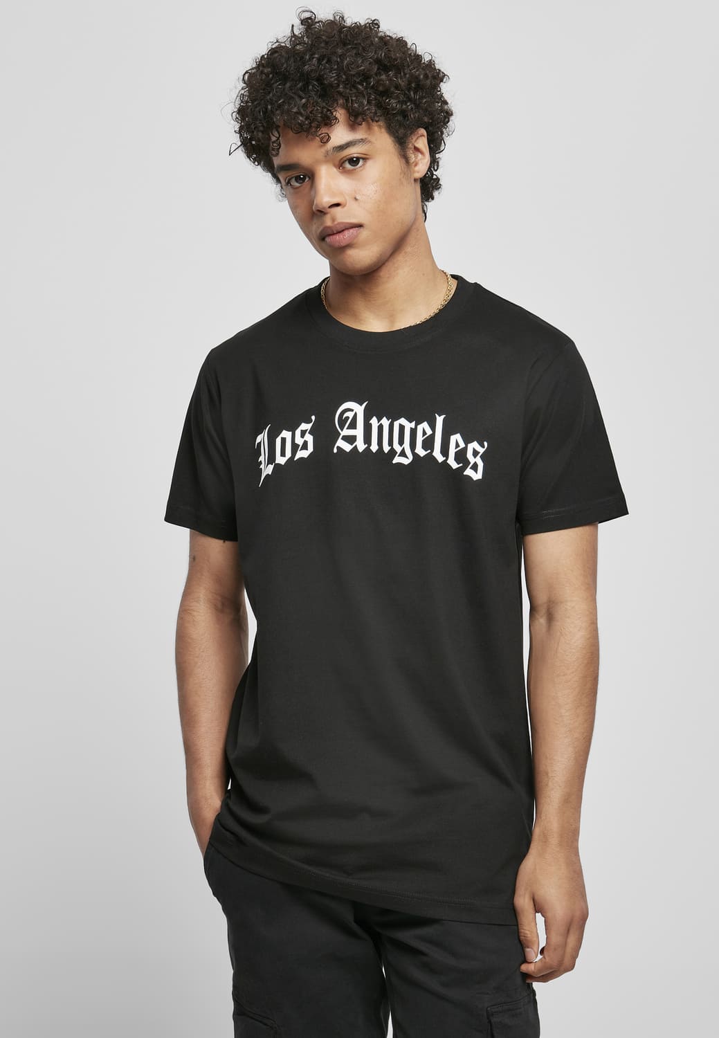 MT1578-00007-0060 T-shirt Los Angeles Wording nero XXL