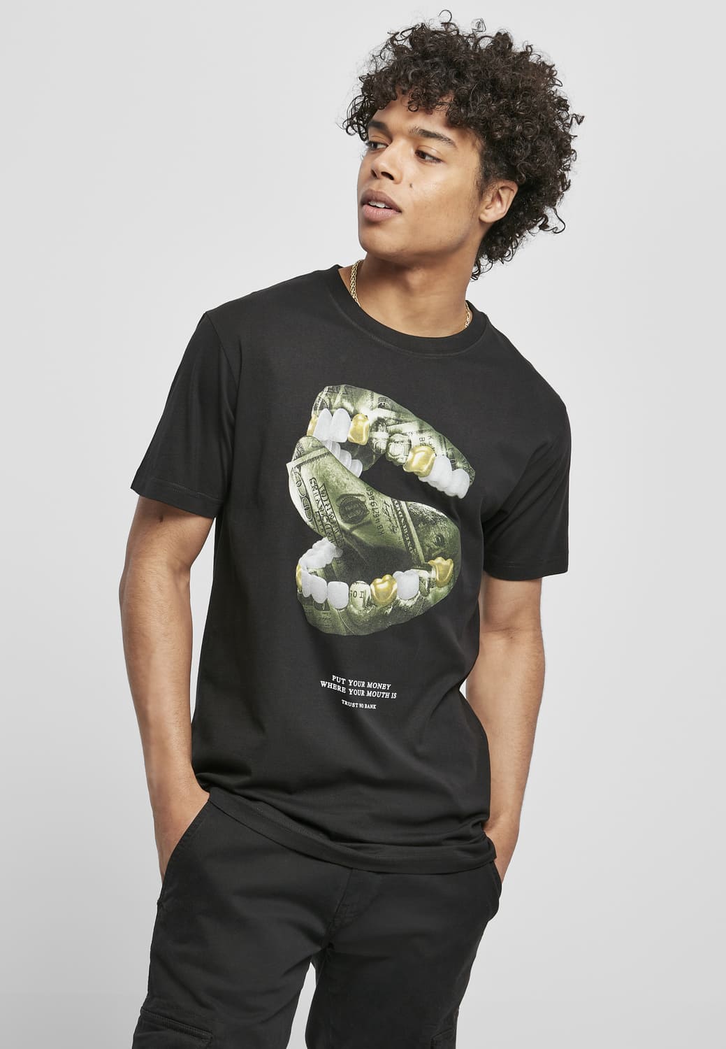 MT1605-00007-0060 Money Mouth T-shirt black XXL