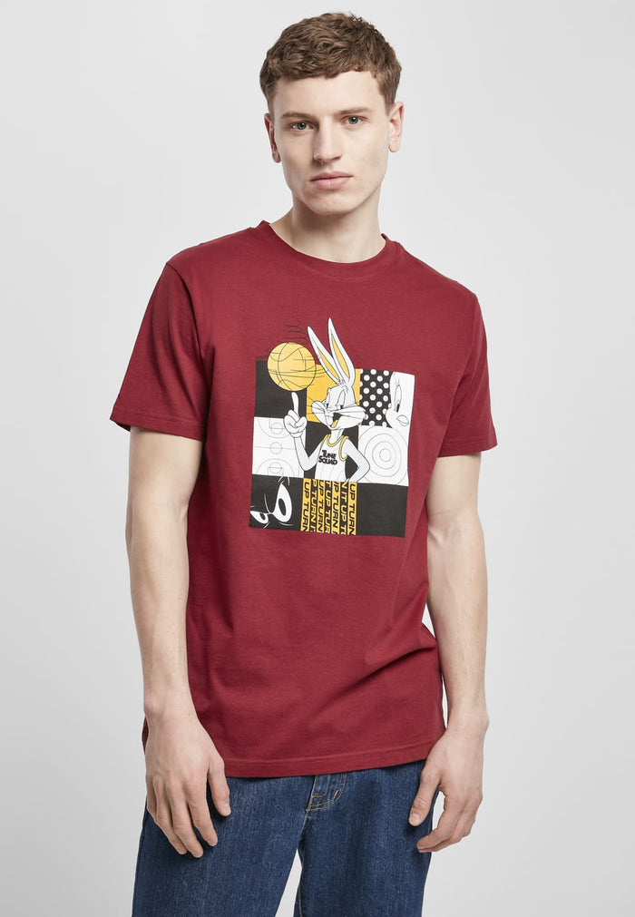 MT1746-00606-0060 T-shirt Space Jam Bugs Bunny Basketball bordeaux XXL