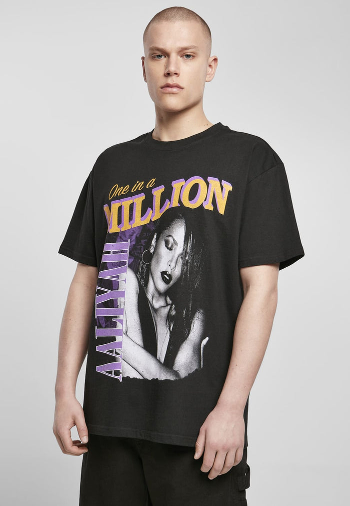 MT1830-00007-0060 T-shirt Aaliyah One In A Million Oversize nero XXL