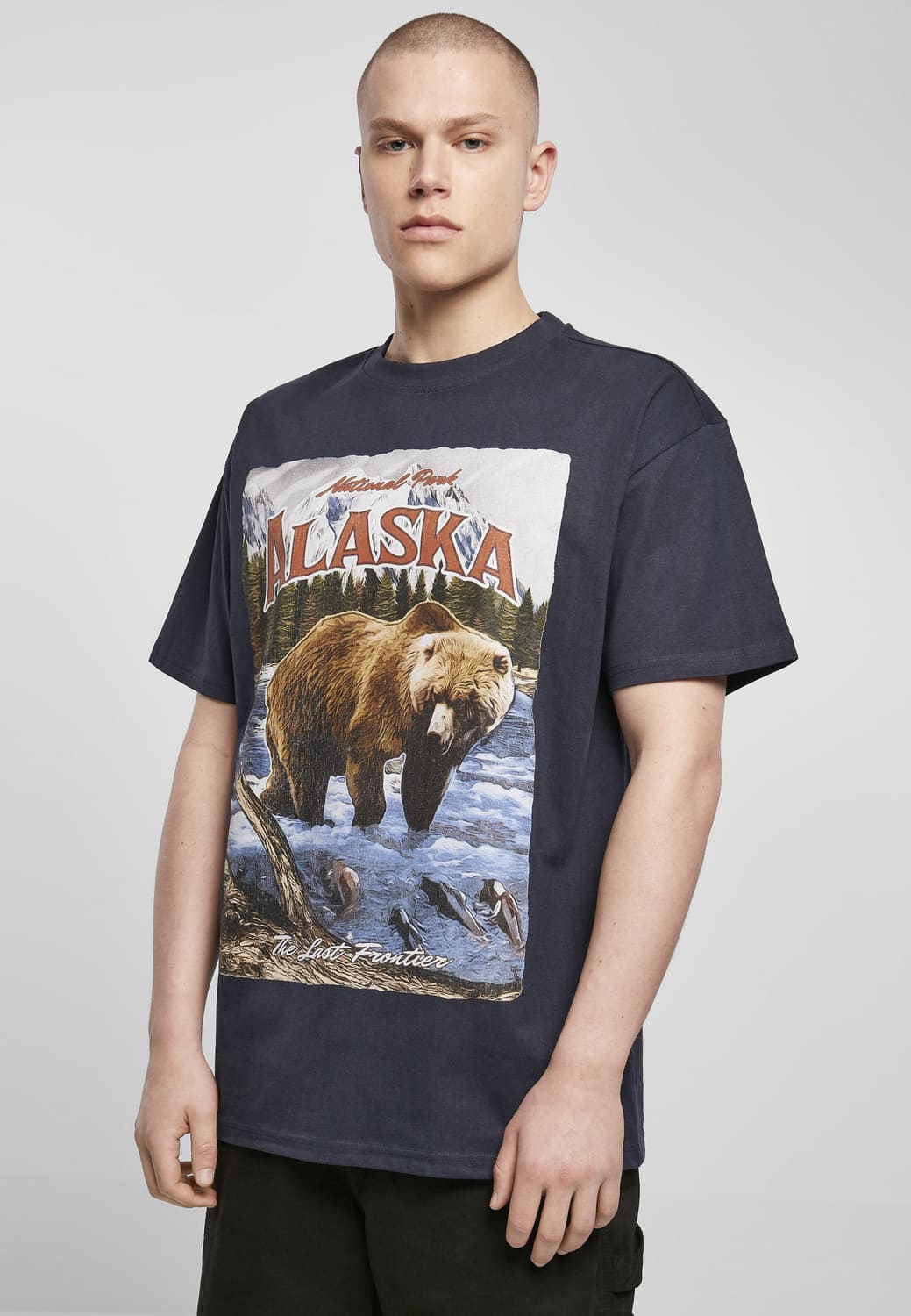 MT1837-00155-0060 T-shirt Alaska Vintage Oversize navy XXL
