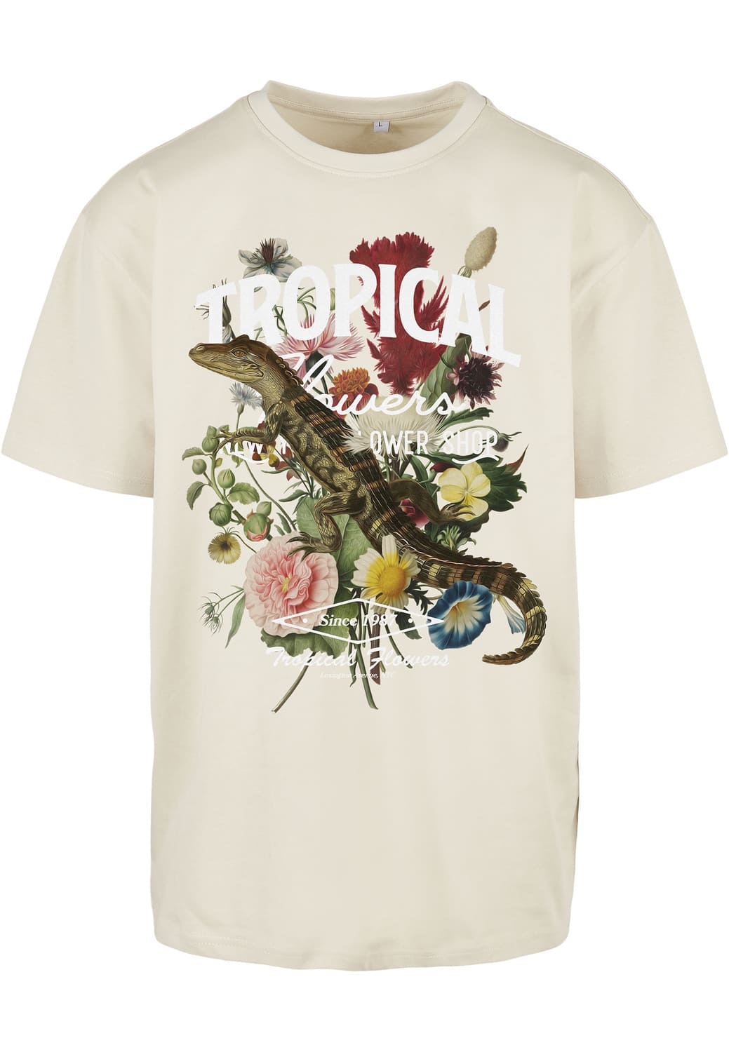 MT1842-00208-0060 Tropical Oversize sand XXL T-shirt