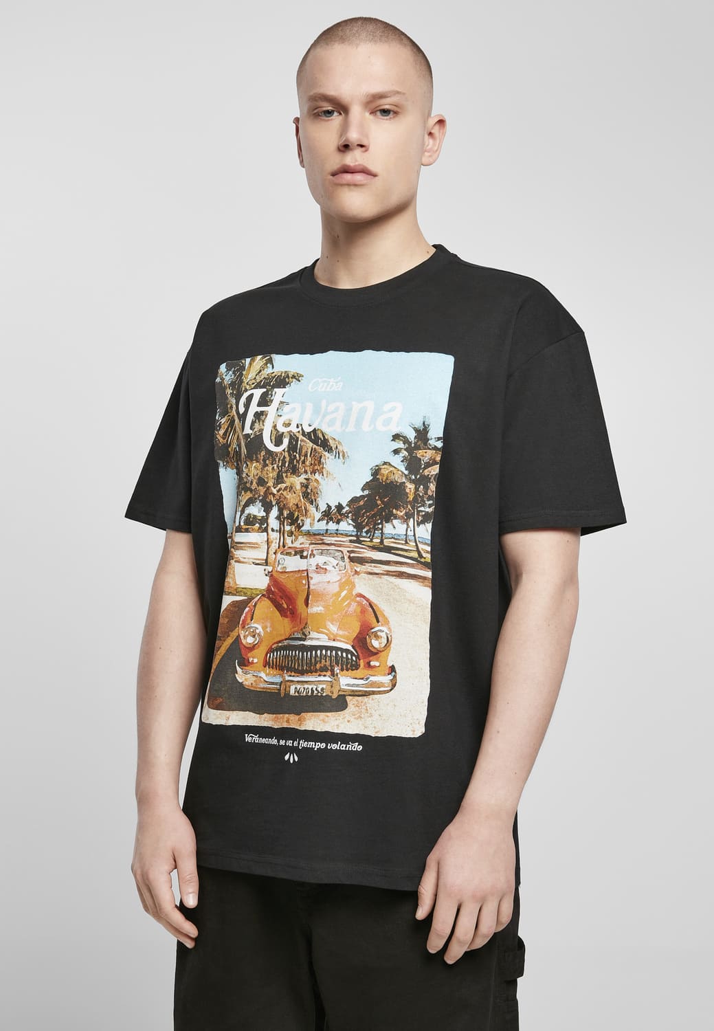 MT1843-00007-0060 Havana Vibe Oversize T-shirt black XXL