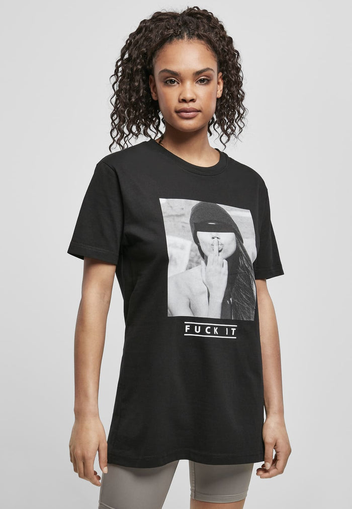 MT1903-00007-0060 T-shirt F#?KIT donna nero XXL