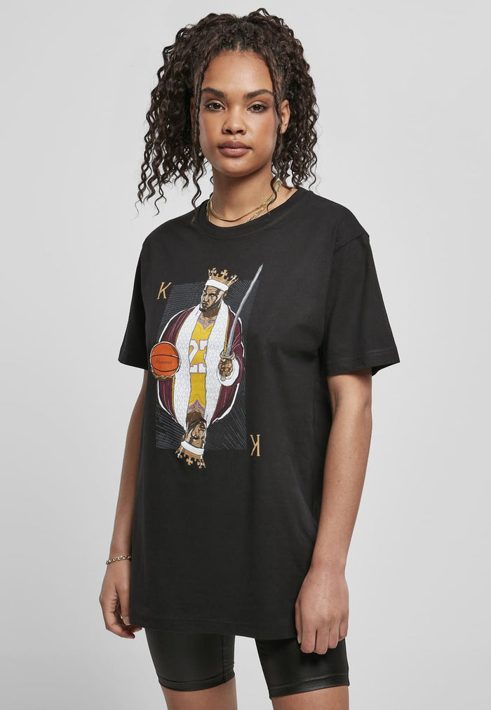 MT1916-00007-0060 T-shirt King James LA donna nero XXL