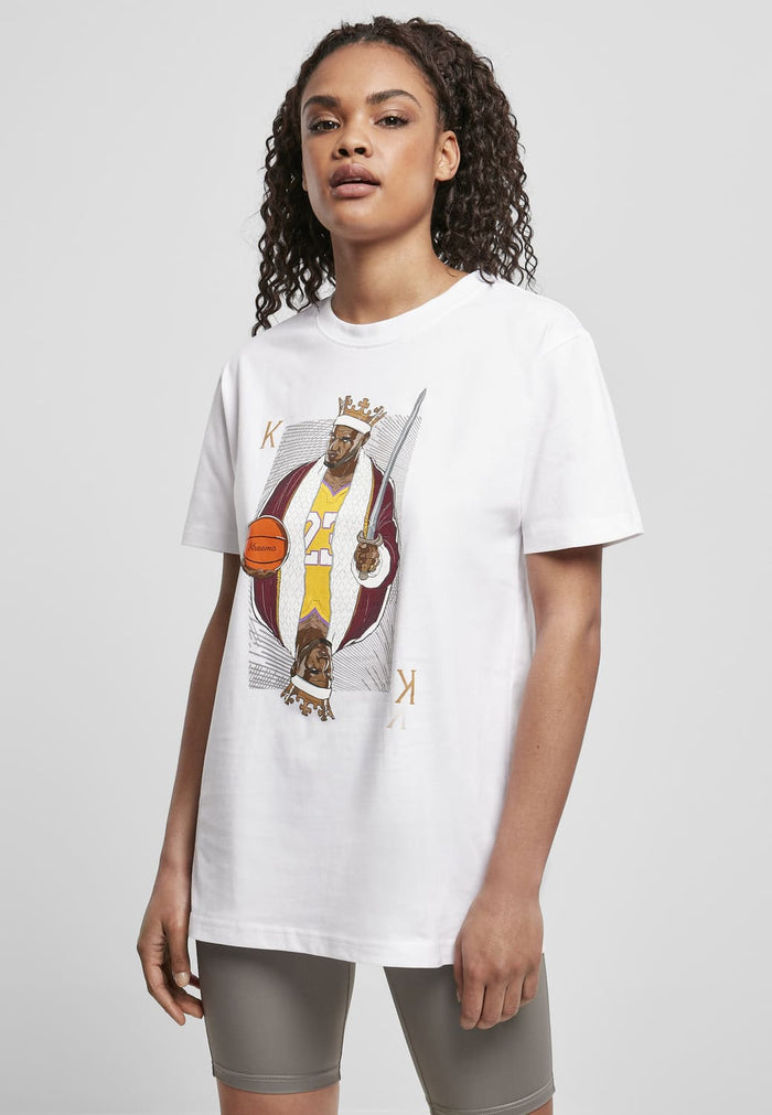 MT1916-00220-0051 T-shirt King James LA donna bianco S