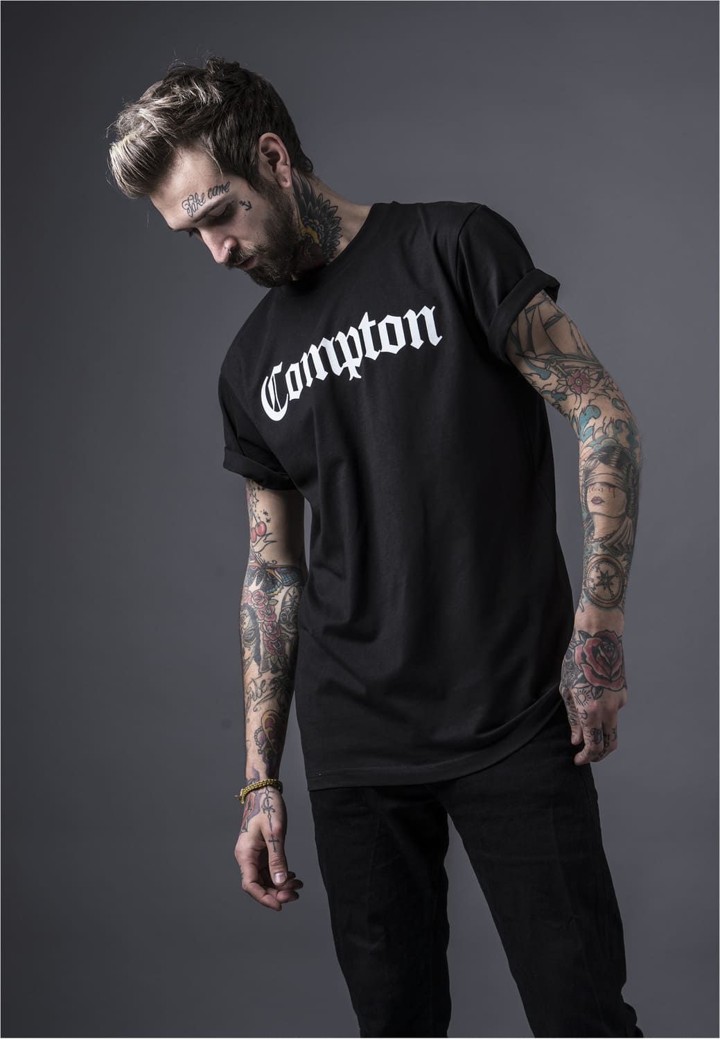 MT268-00007-0060 XXL black Compton t-shirt
