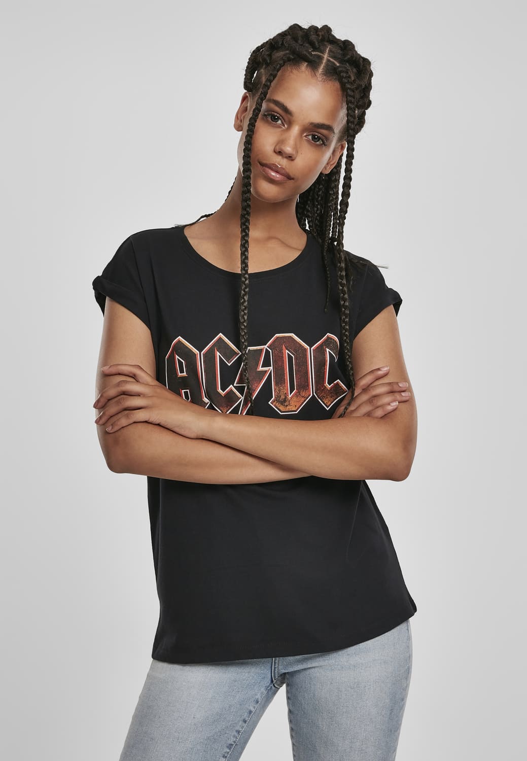 MT452-00007-0060 T-shirt AC/DC Voltage donna nero XXL