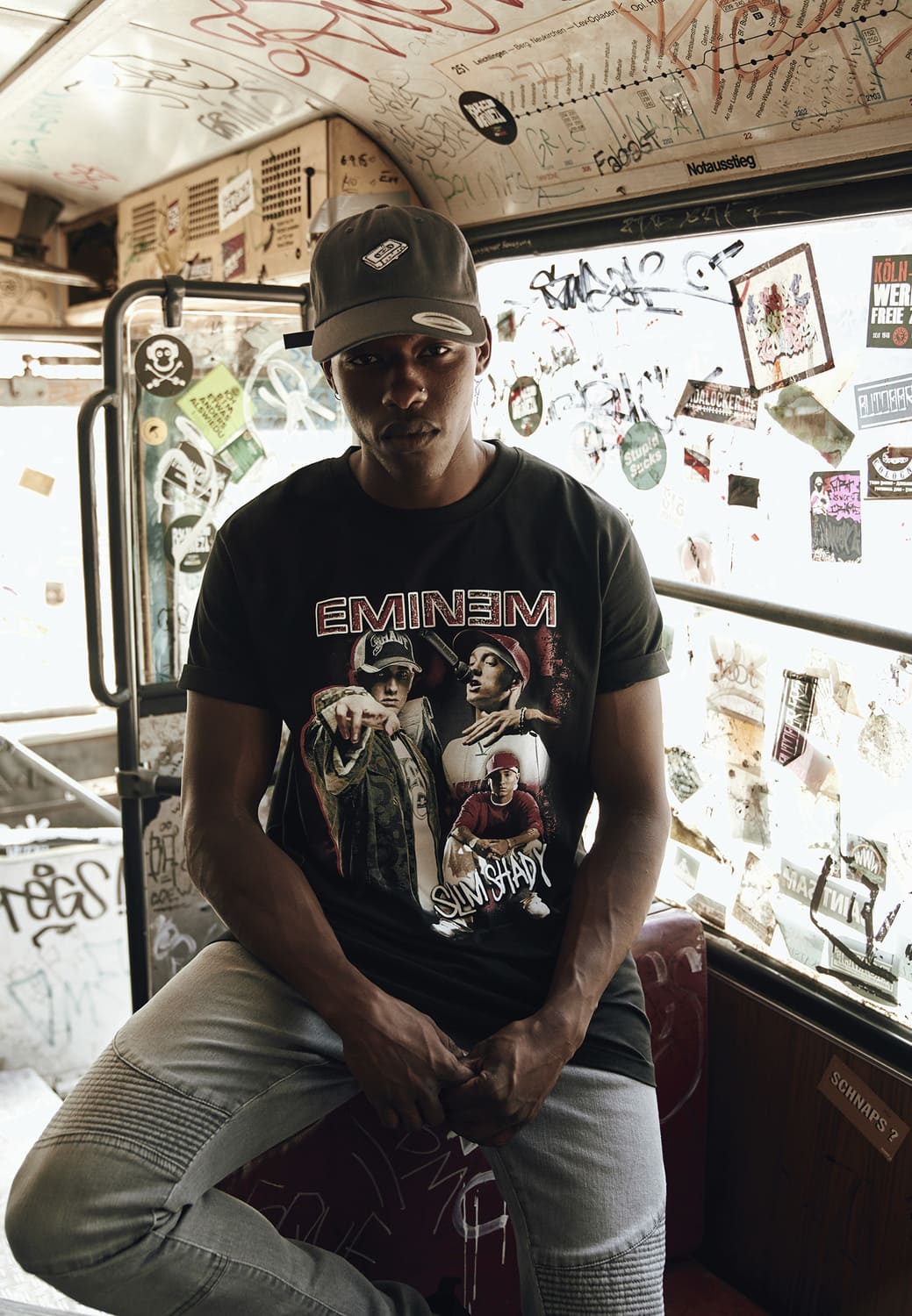 MT528-00007-0060 Eminem Slim Shady T-shirt black XXL