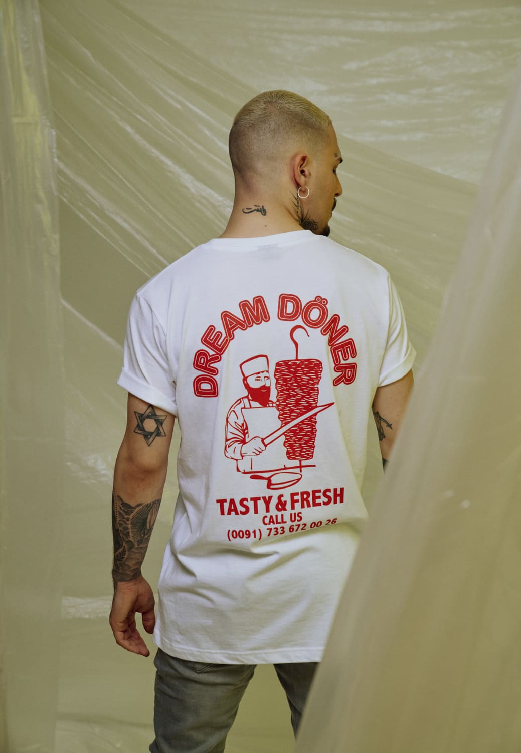 MT777-00220-0060 T-shirt Dream Kebab bianco XXL