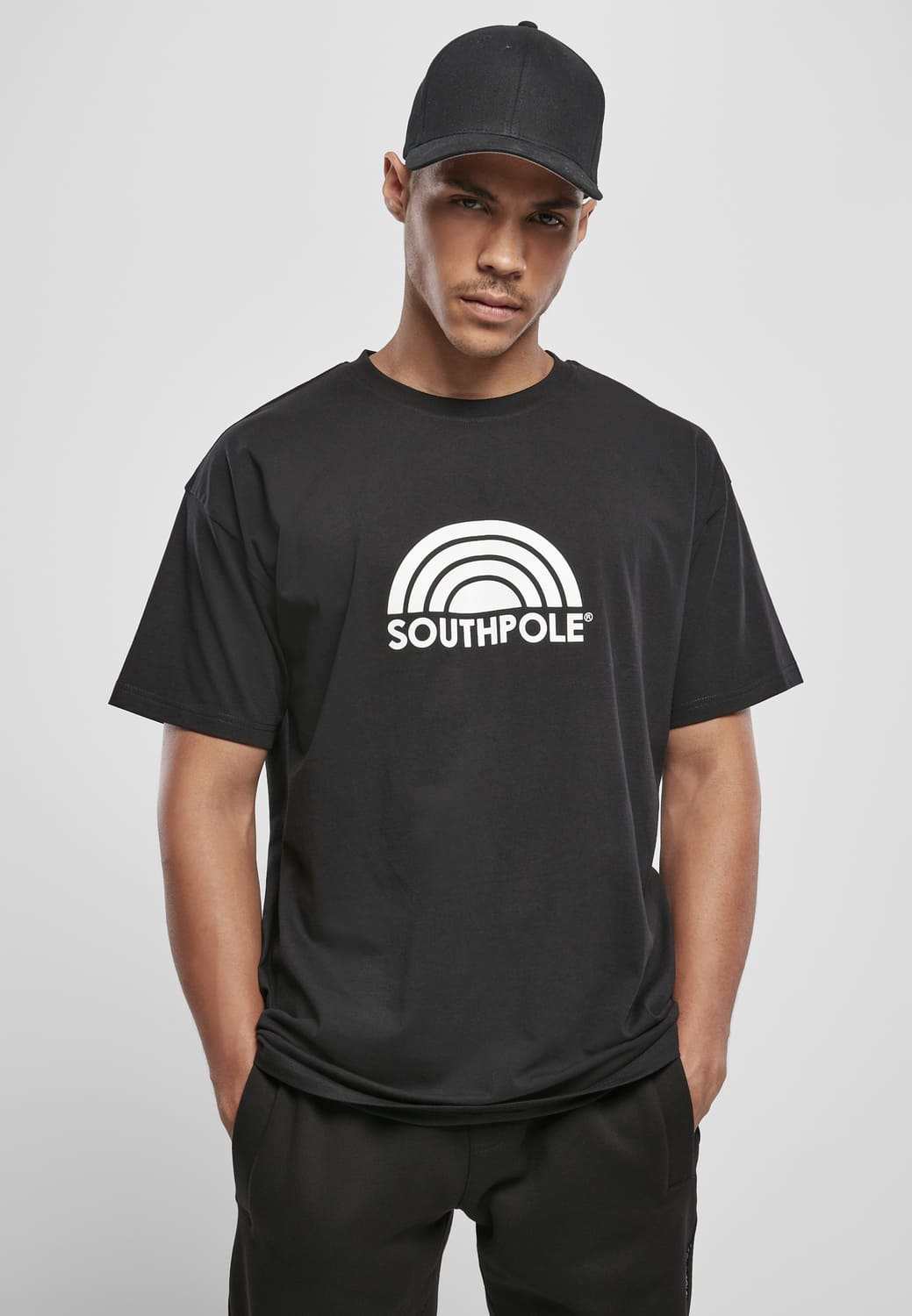 SP087-00007-0060 Black Southpole Logo T-shirt XXL