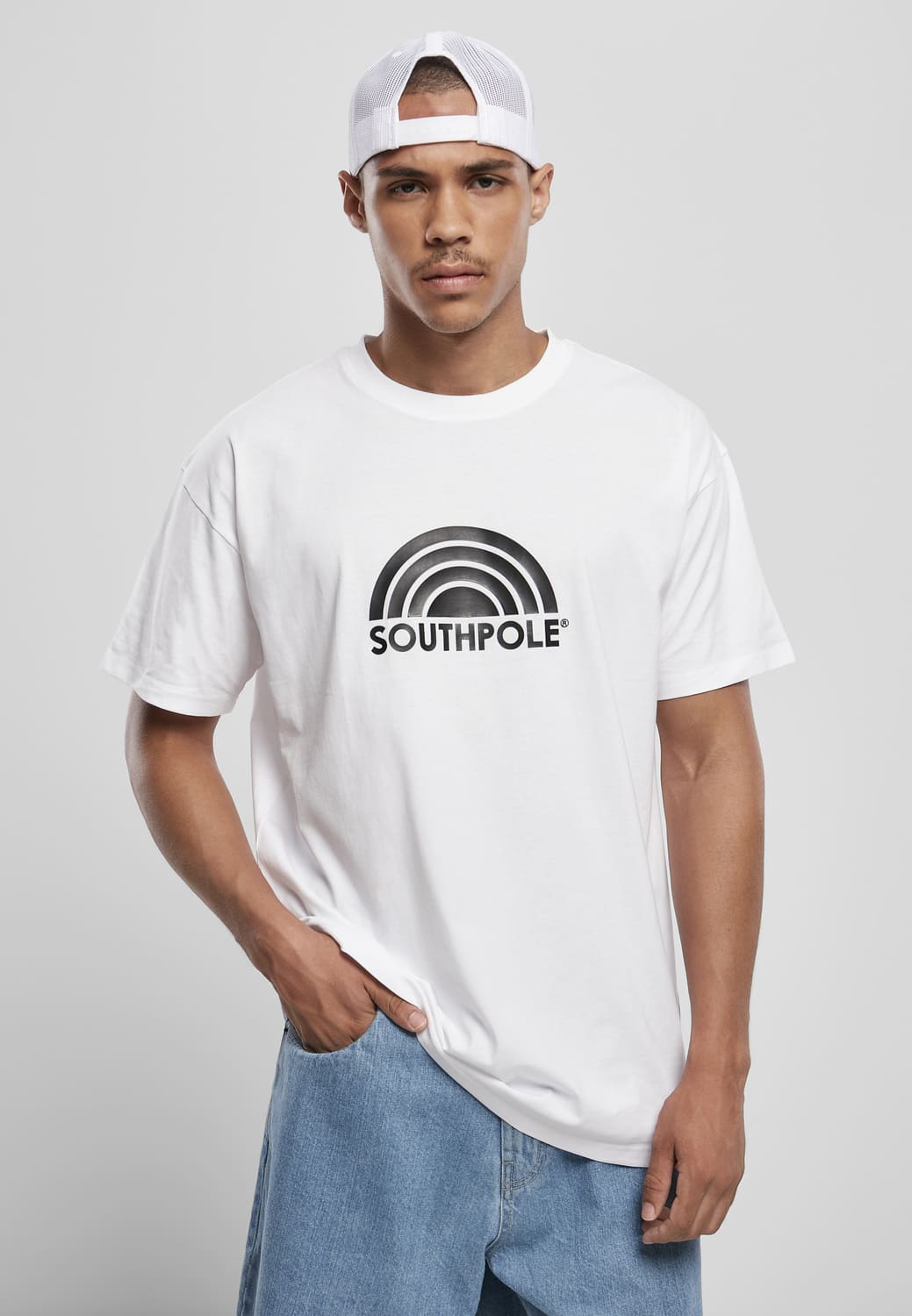 SP087-00220-0060 T-shirt Logo Southpole bianco XXL