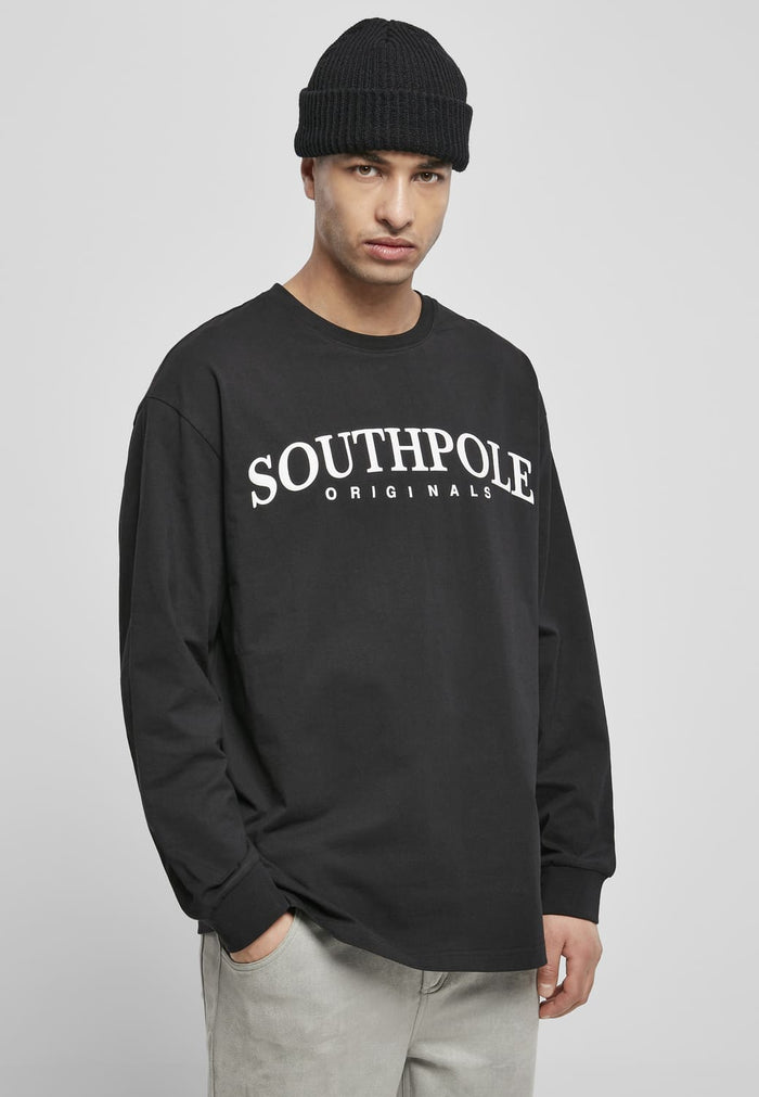 SP140-00007-0060 T-shirt manica lunga Puffer Print Southpole nero XXL