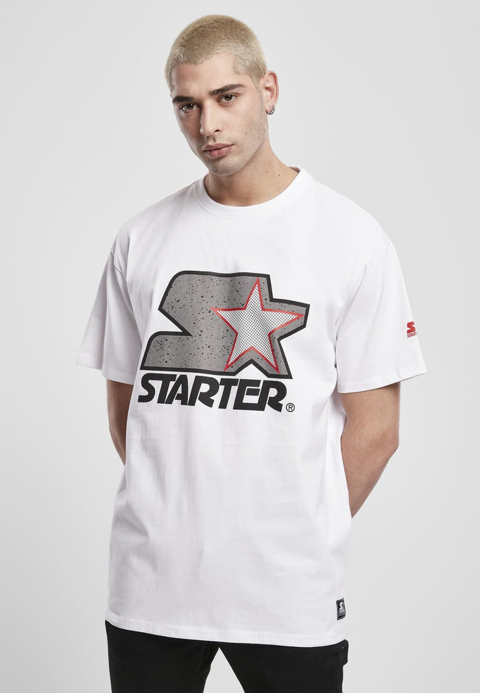 ST017-00230-0060 T-shirt Multicolored Logo Starter bianco/grigio XXL