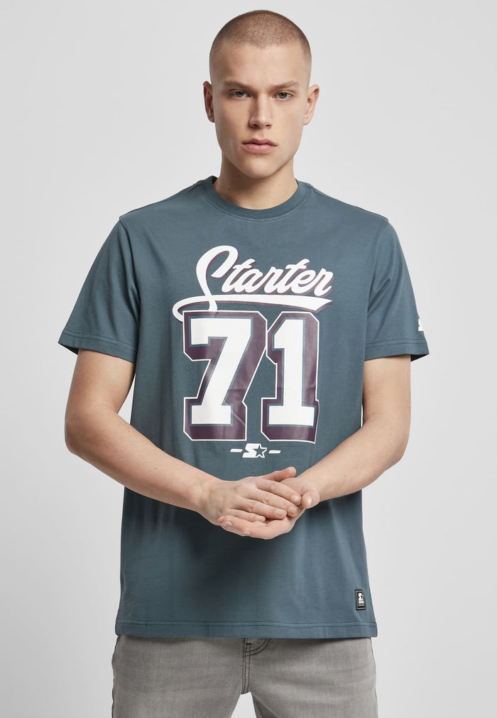 ST174-01143-0058 T-shirt Script Starter verde bluastro XS