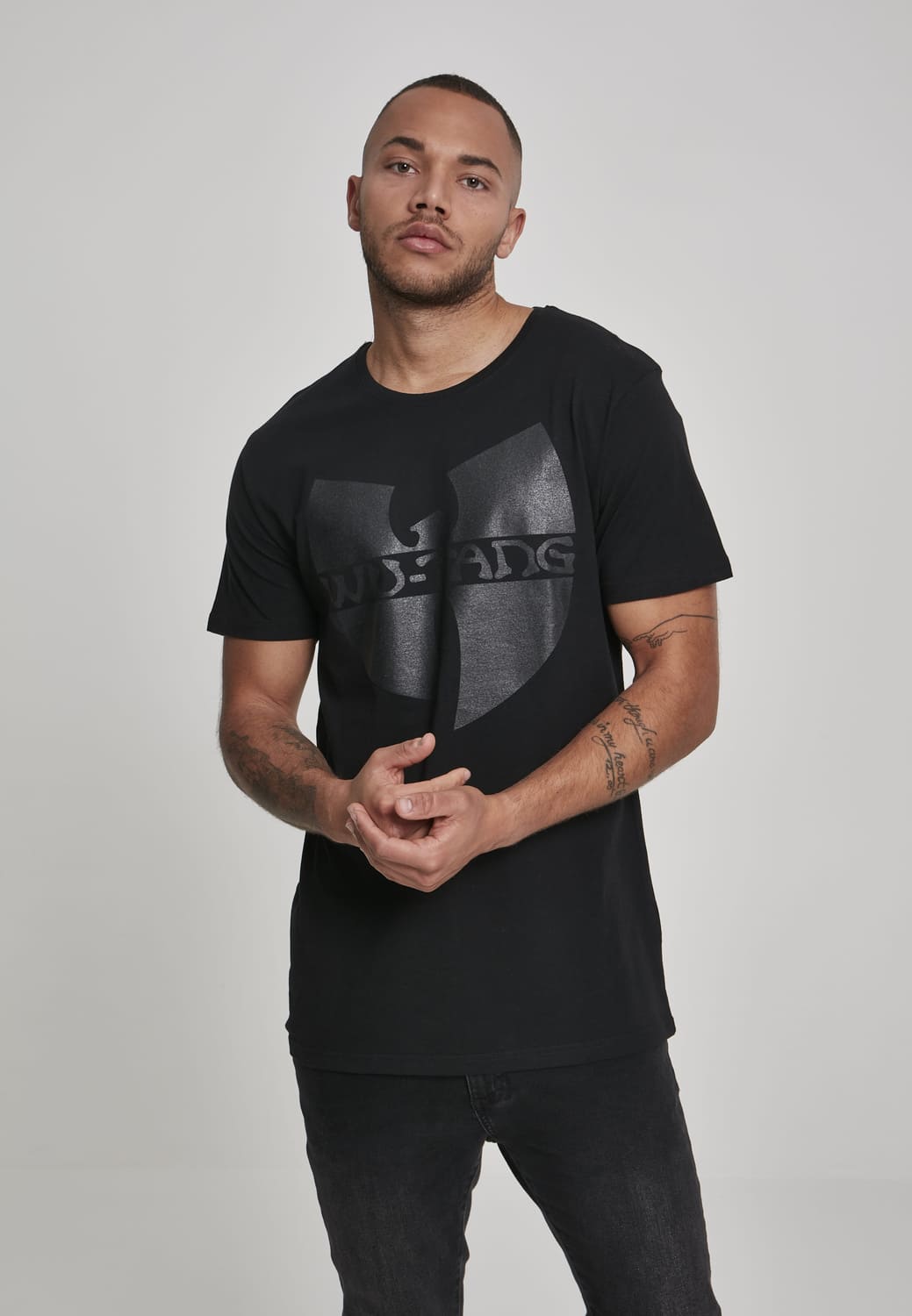 WU028-00007-0060 Black Wu-Wear Logo T-shirt black XXL