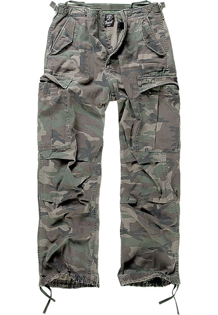 BD1001-00775-0231 Pantaloni cargo M-65 Vintage Brandit oliva camo 7XL
