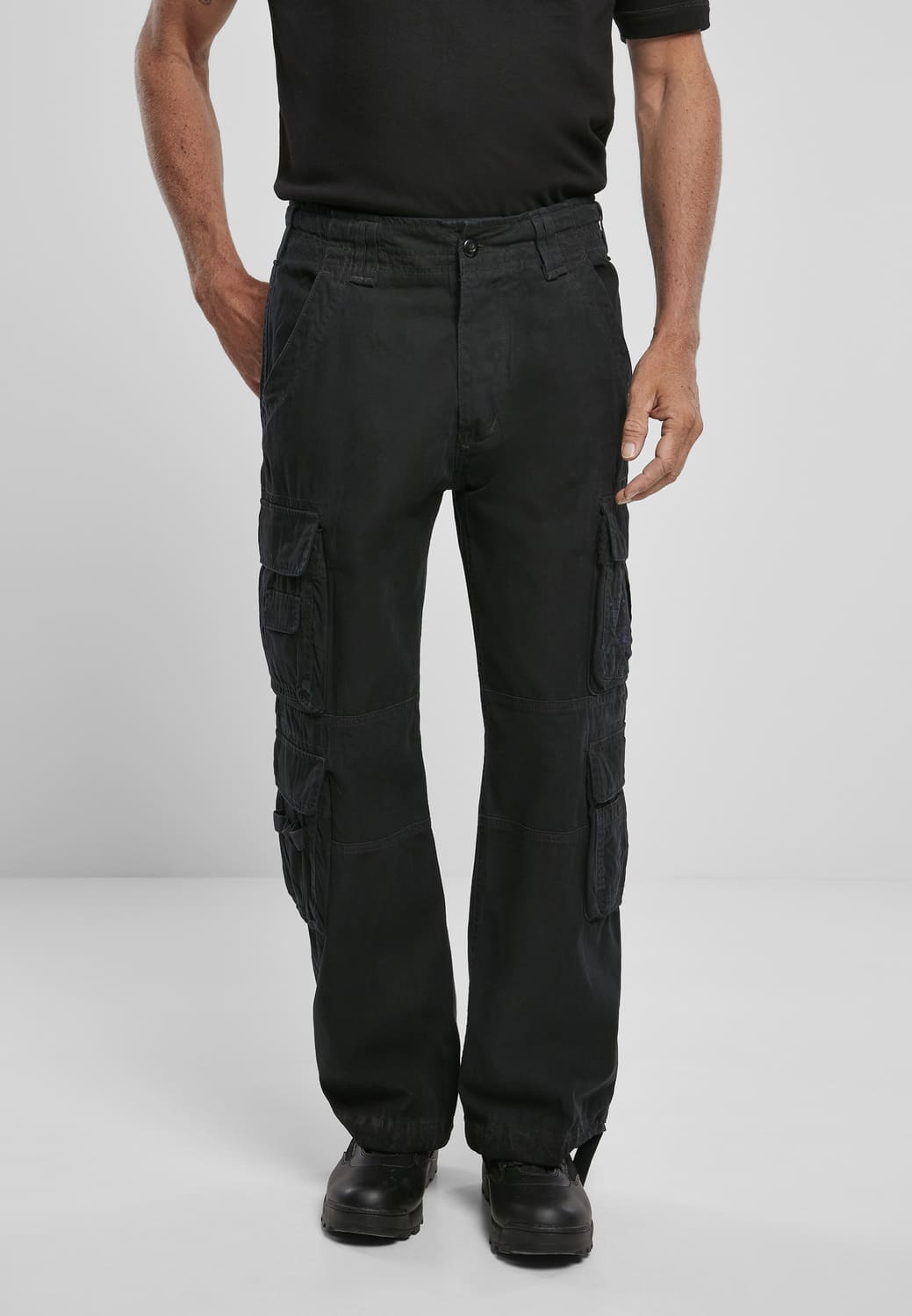BD1003-00007-0231 Pantaloni cargo Vintage Brandit nero 7XL