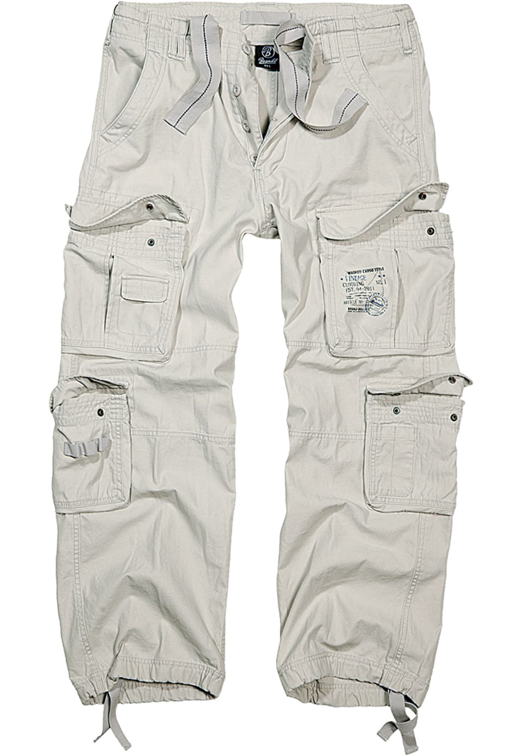BD1003-00220-0231 Pantaloni cargo Vintage Brandit bianco 7XL