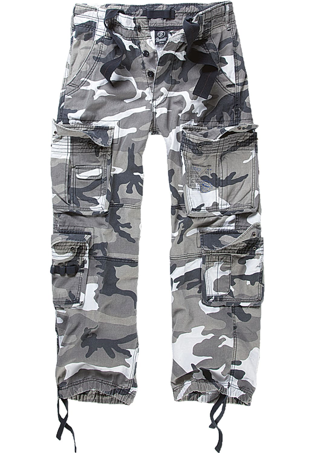 BD1003-00708-0231 Pantaloni cargo Vintage Brandit snow camo 7XL
