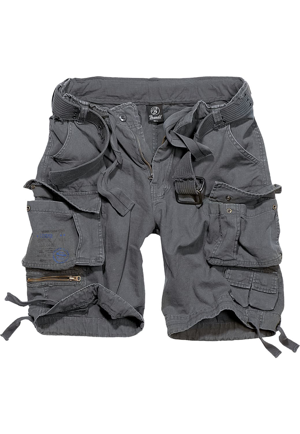 BD2001-00091-0231 Savage Vintage Brandit charcoal cargo shorts 7XL