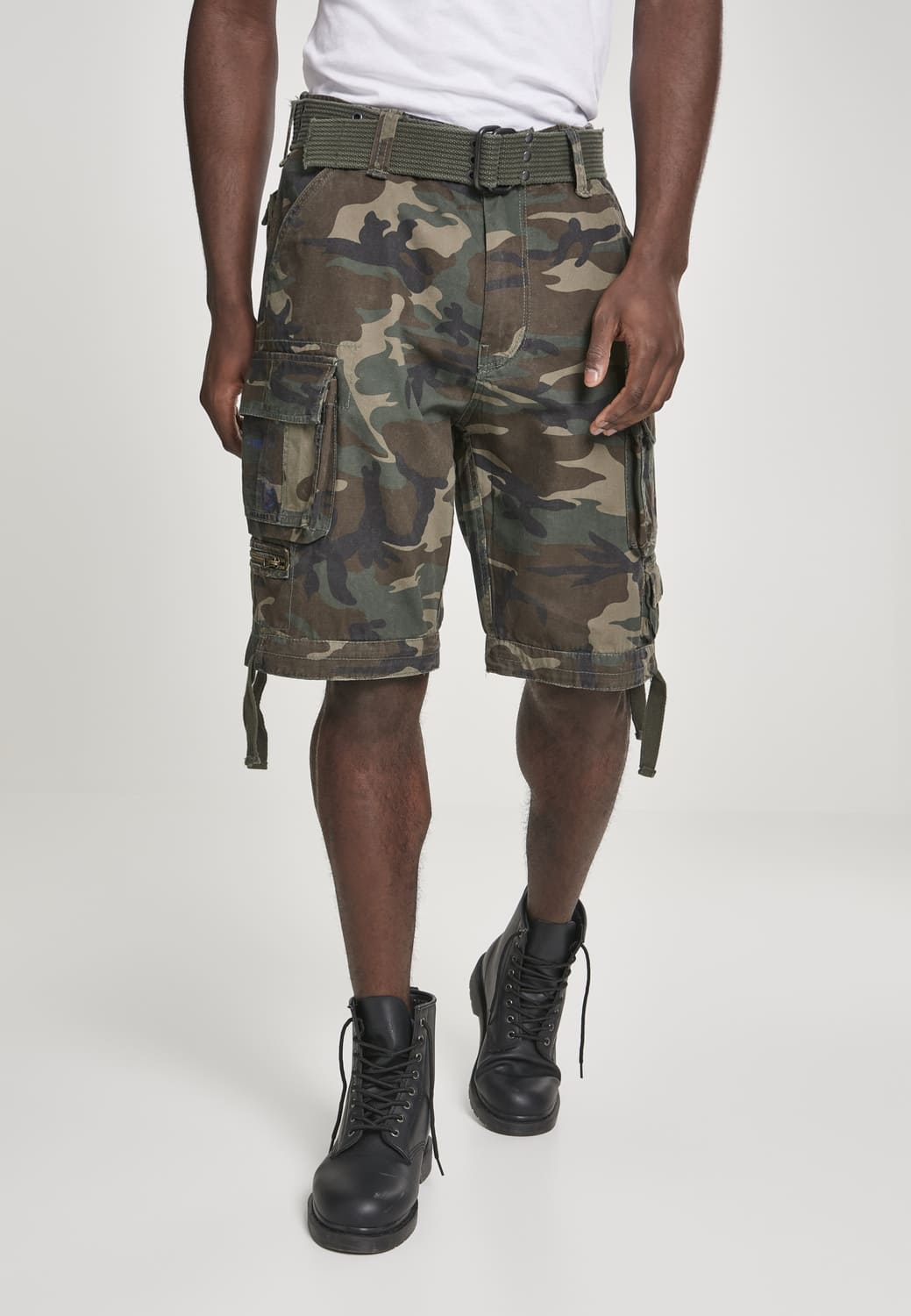 BD2001-00775-0231 Savage Vintage Brandit Olive Camo Cargo Shorts 7XL
