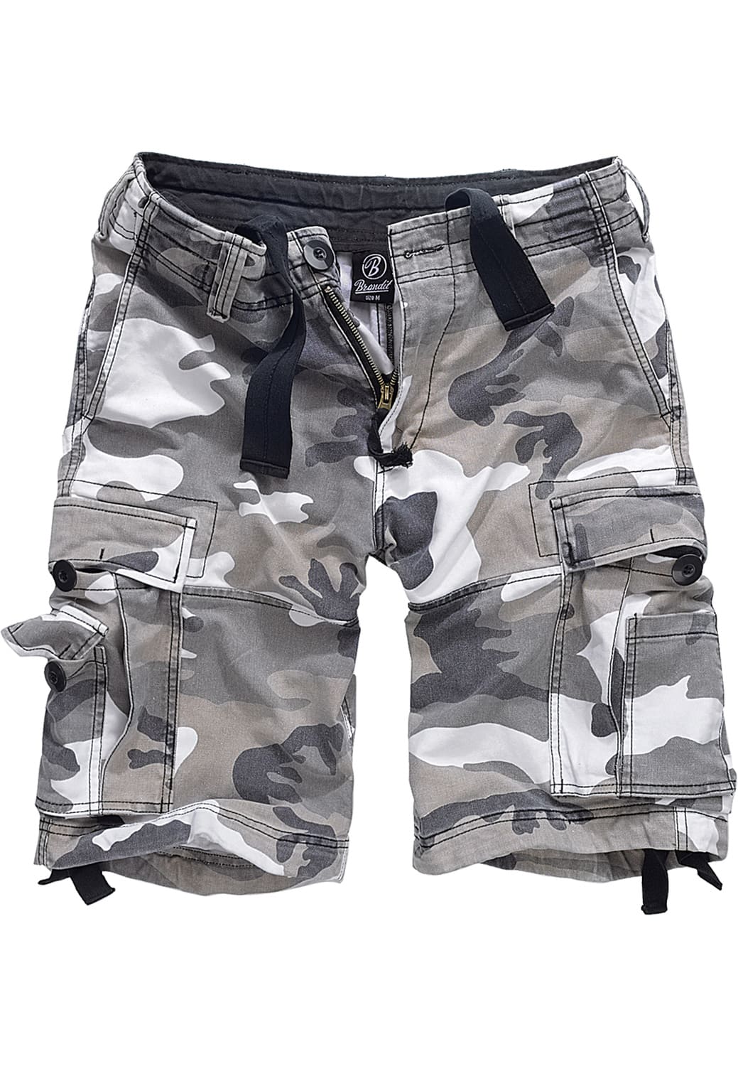 BD2002-00708-0231 Brandit Snow Camo Vintage Cargo Shorts 7XL