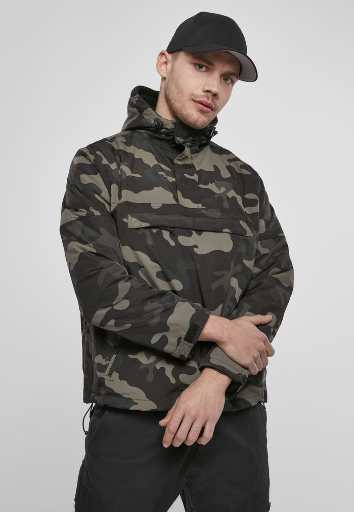 BD3001-00707-0060 Giacca a vento Fleece Pull-Over Brandit dark camo XXL