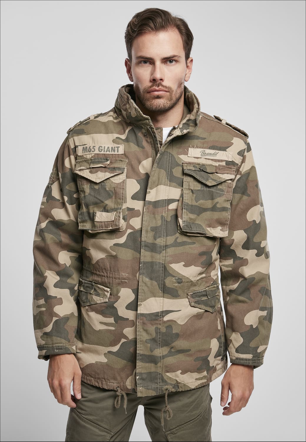 BD3101-02633-0060 Giacca M-65 Giant Brandit light woodland XXL