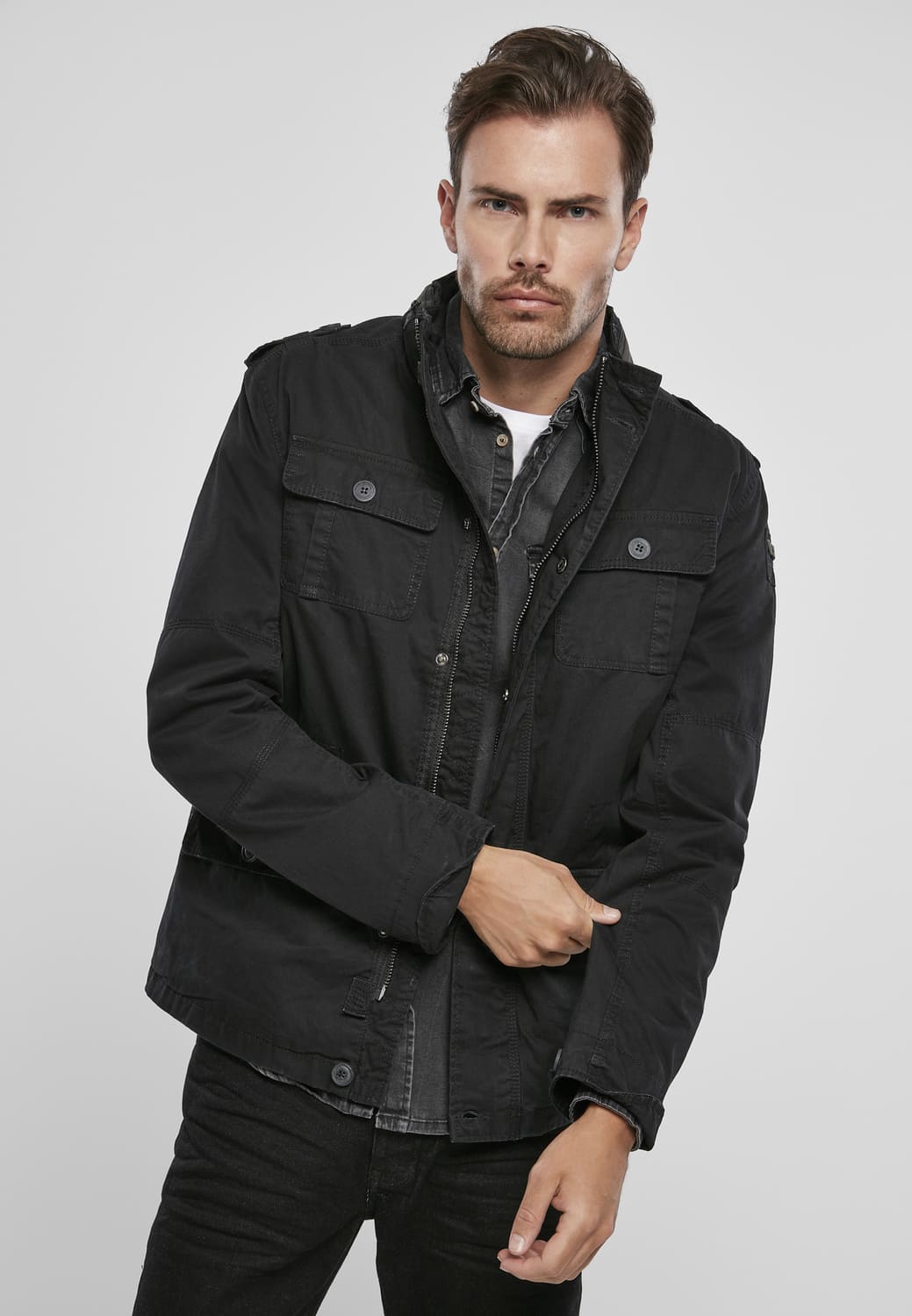 BD3116-00007-0060 Brandit Britannia Combat Jacket Black XXL