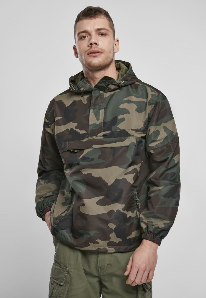 BD3162-00992-0060 Giacca a vento estivo Pull Over Brandit woodland XXL