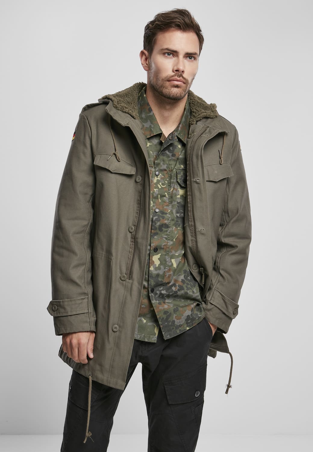 BD3163-00176-0231 BW Flag Brandit Eskimo Jacket Olive 7XL
