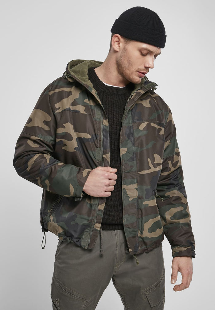 BD3167-00992-0231 Giacca a vento Front Zip Brandit woodland 7XL