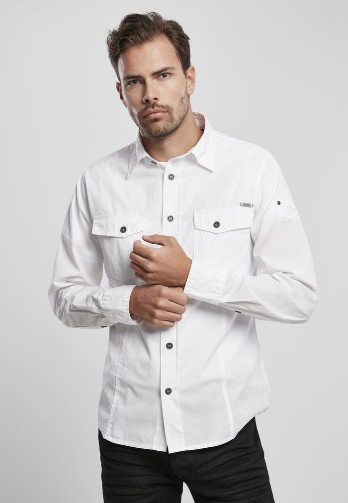 BD4005-00220-0060 Worker Shirt Slim Brandit bianco XXL