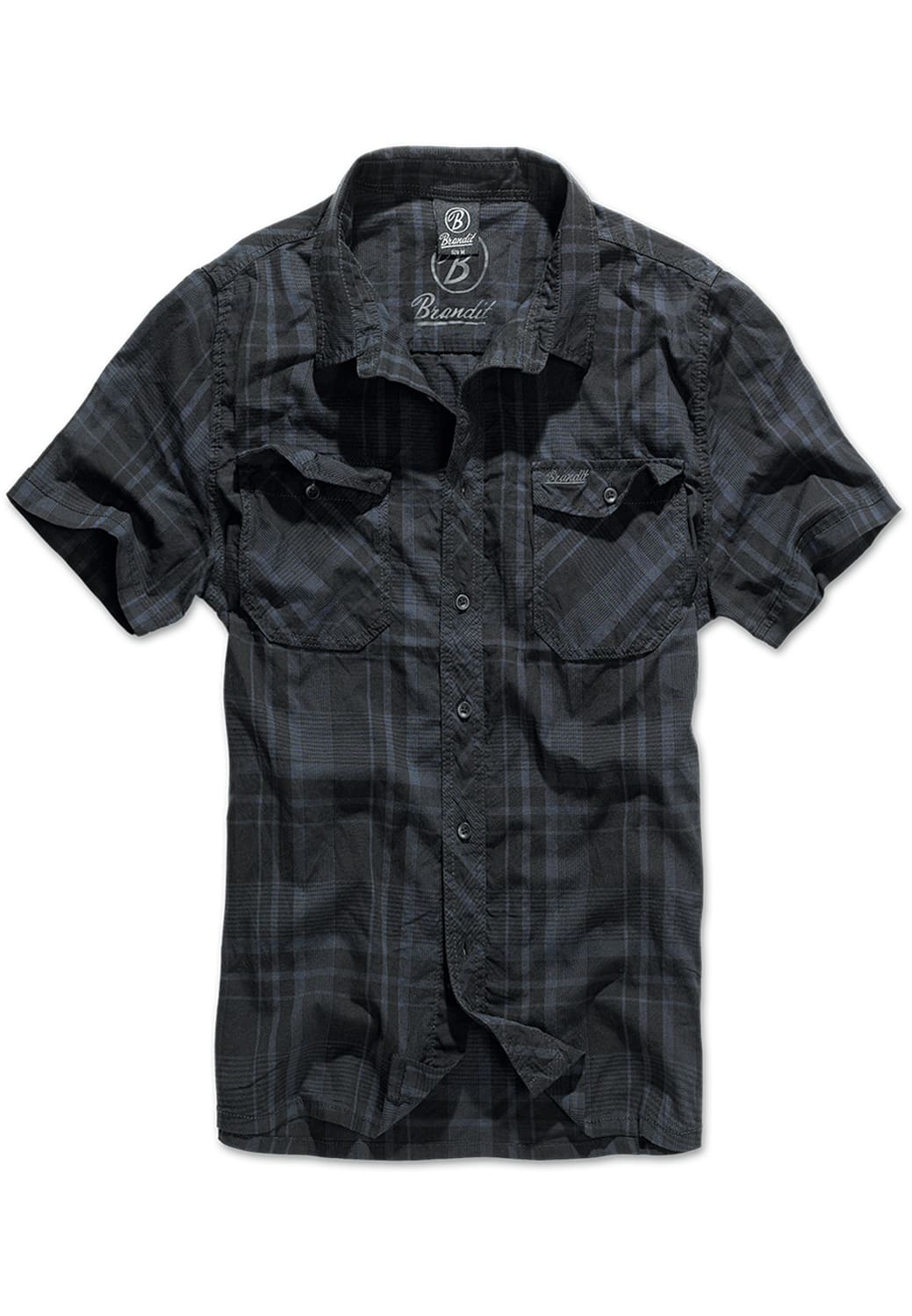BD4012-00271-0060 Camicia Roadstar Brandit nero/blu XXL